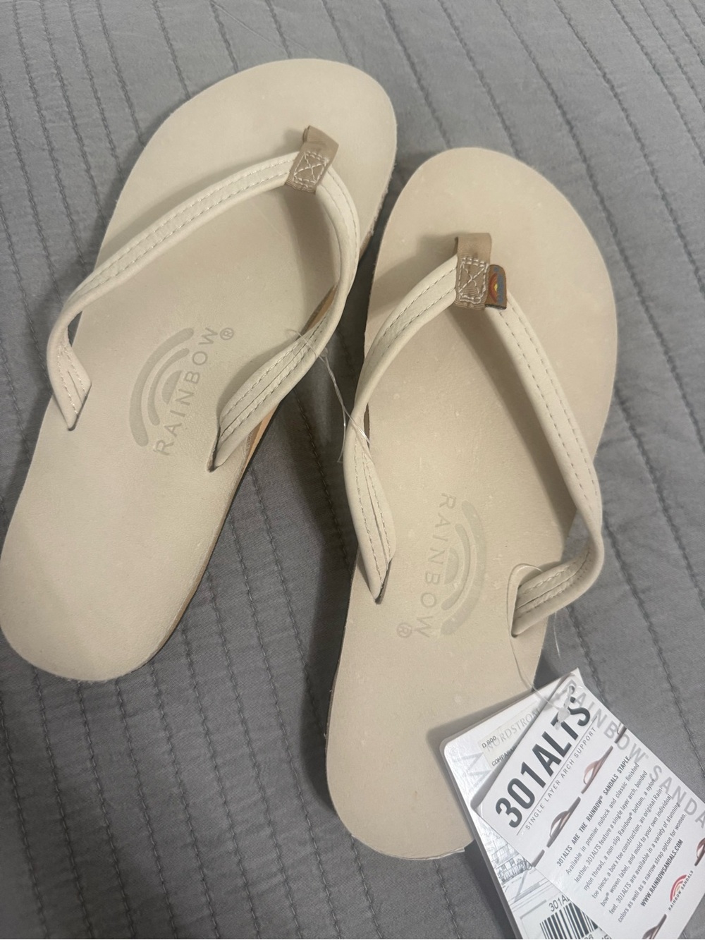 Rainbow Women’s Cream/Tan Flip Flop Sandals